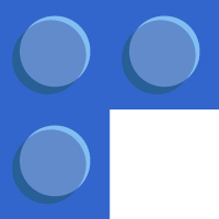 top left blue